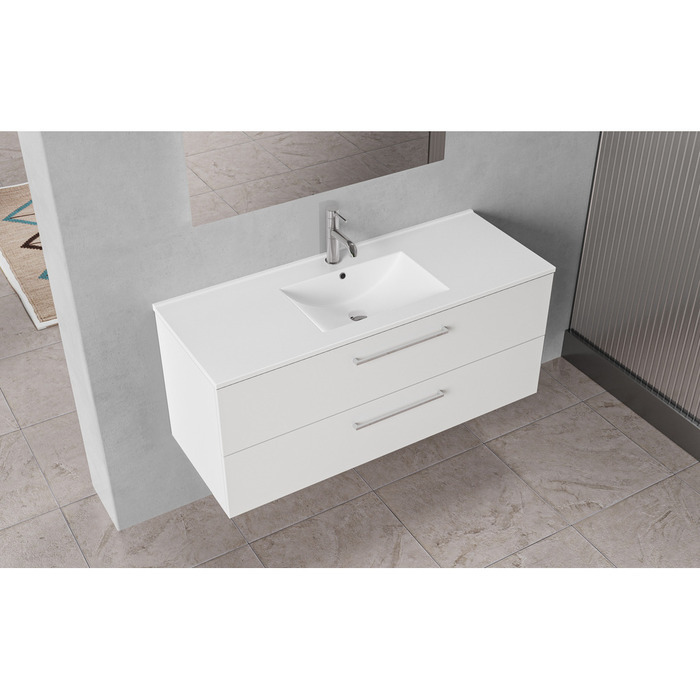 Milano underskab m/vask 120 cm hvid